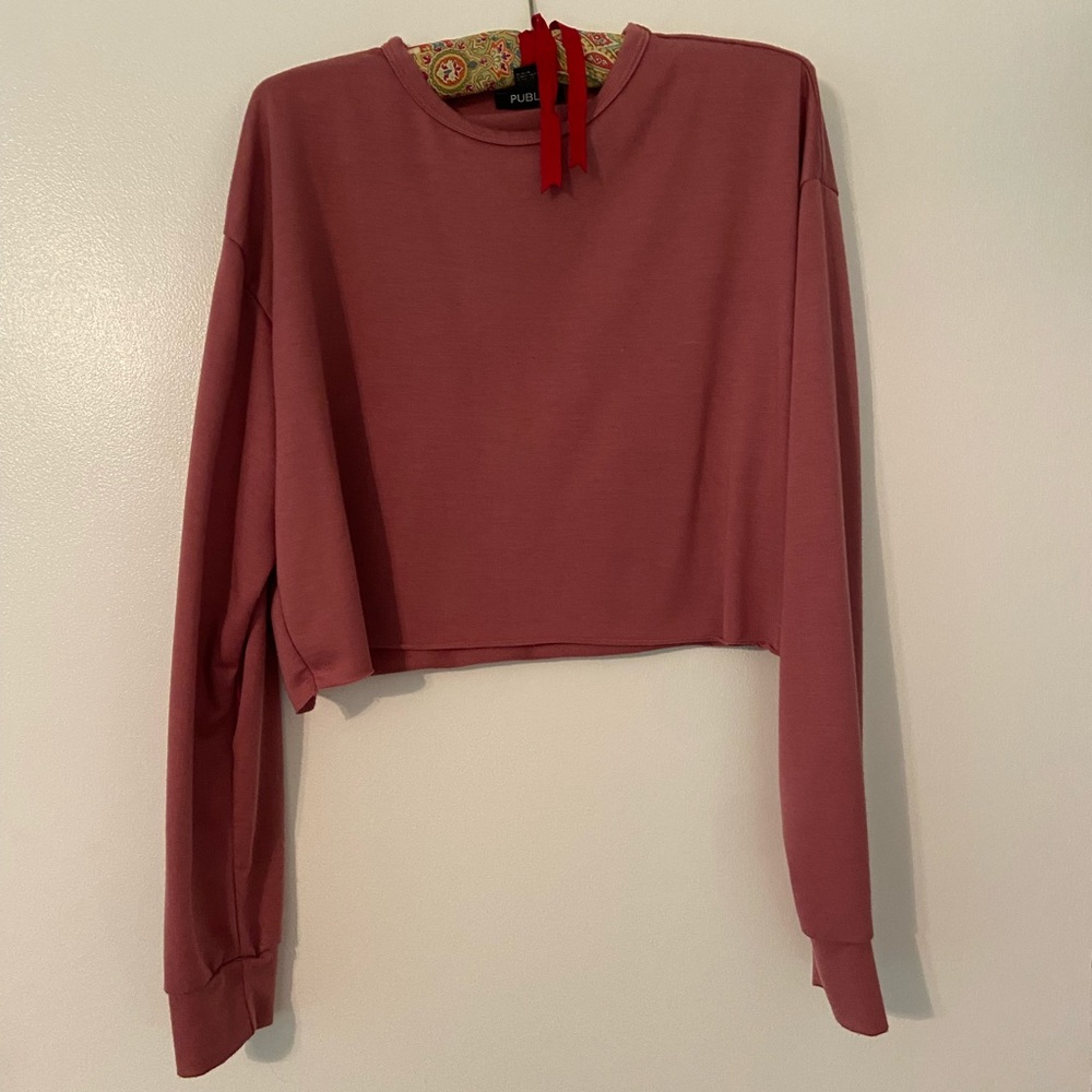 Forever 21 crop shirt/sweatshirt